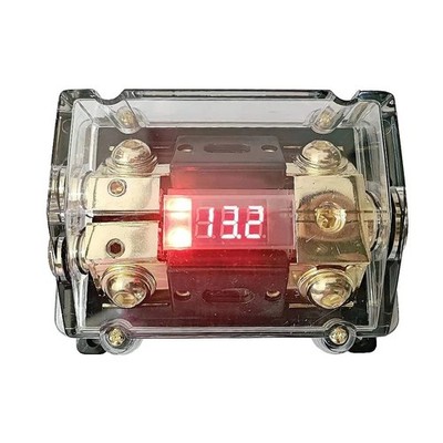 Car Audio Digital Led Display Fuse Holder ANL Include 2 Fuses Distribution Block