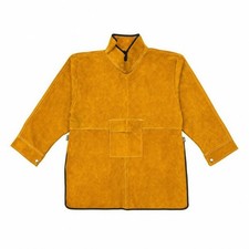 Leather Metalworking Jacket Retardant Safety Clothing Heavy-Duty