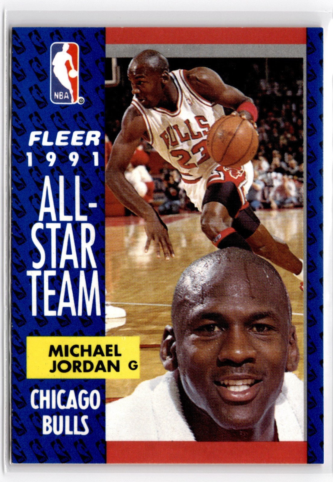 1991-92 Fleer #211 Michael Jordan All-Star Team Chicago Bulls