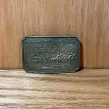 Wells Fargo And Co Stagecoach Since 1852 Bergamot E-36 Vintage belt buckle 7C 