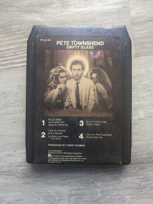 1980 Vintage Pete Townshend Empty Glass 8 Track Atco Records TP 32-100