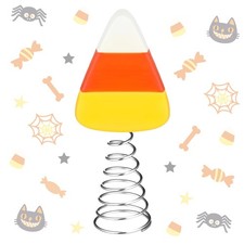 Zomiboo Halloween Candy Corns Tree Topper, 4.33 x 2.36 x 1.57 inches, Yellow