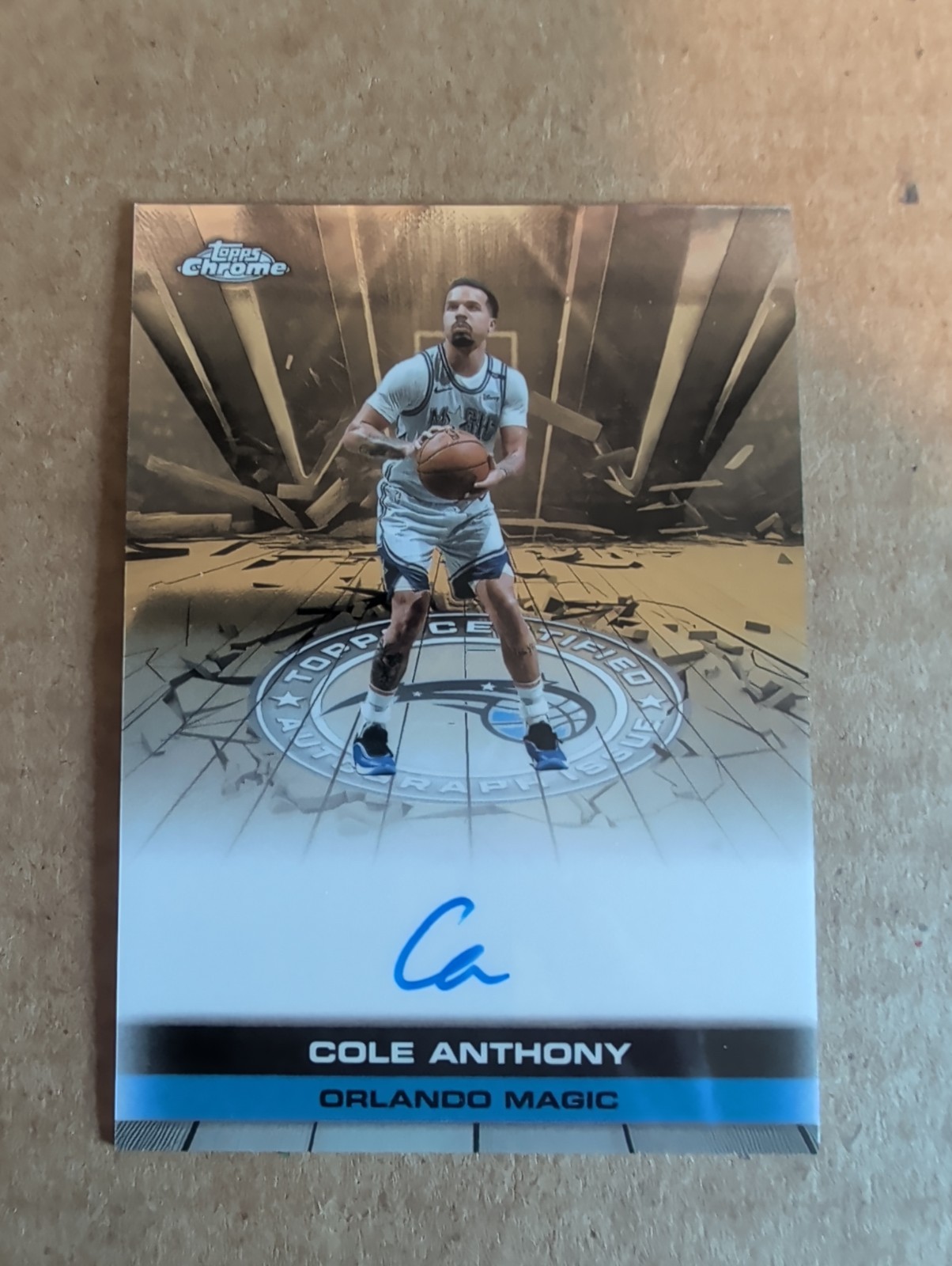 2025-26 Topps Chrome - Cole Anthony Topps  Auto Issue Orlando Magic !!