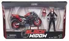 LAST ONE  Marvel Legends Series 6-inch Black Widow with Motorcycle BY HASBRO