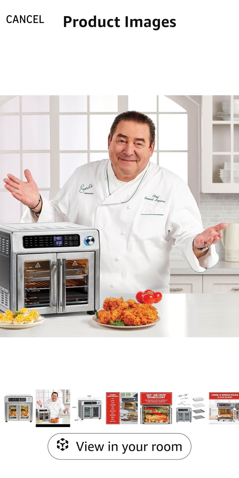 Emeril 360 French Door Airfryer. New in Box