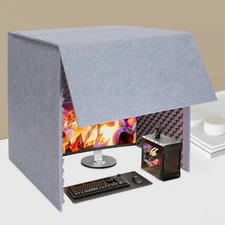 Desktop Soundproof Cover, Isolation Booth, Vocal Sound Absorbing Shield