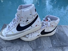 Nike Blazer Mid '77 'Paint Splatter' Shoes Sneakers DJ2618-100 Youth Size 5.5Y