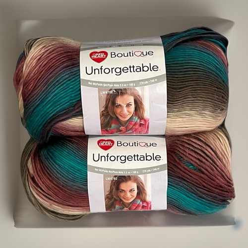 2) Cuore Rosso BOUTIQUE INDIMENTICABILE Filato TEALBERRY #3952 Teal Beige Marrone Viola