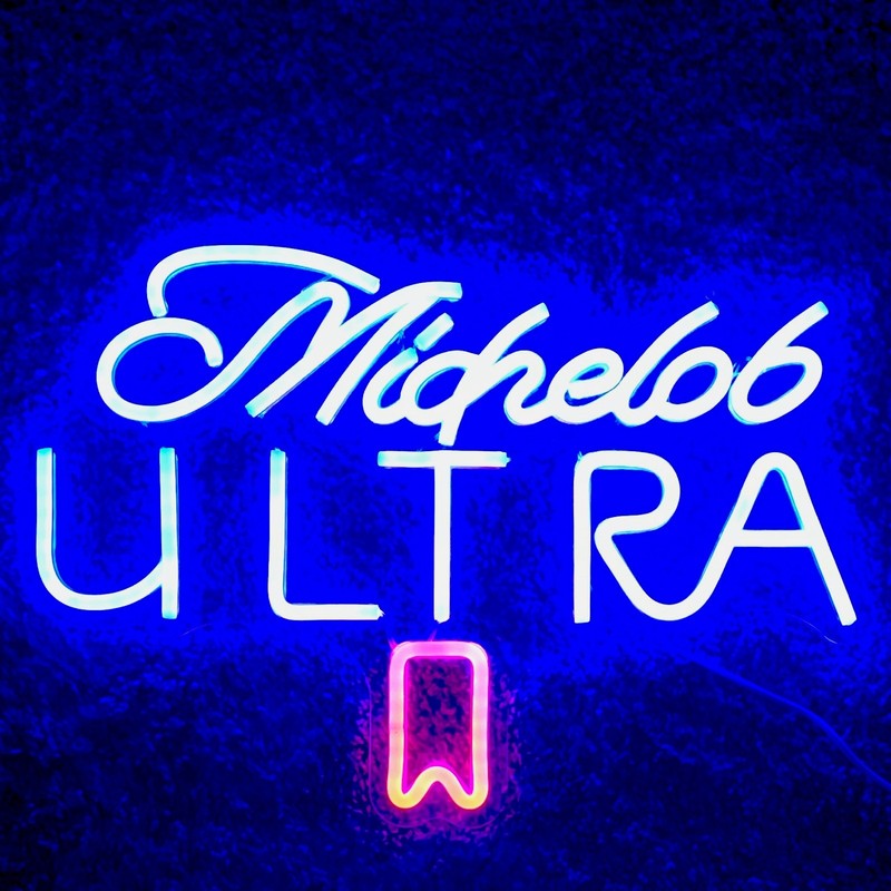 Michelob ULTRA Neon-Style Lighted Beer Sign Breweriana Bar Decor