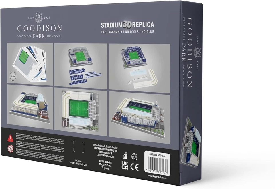 Official Licensed Everton Goodison Park 3D Stadium Jigsaw Puzzle - Image 2 of 3