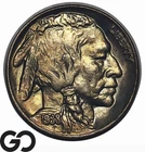 1938-D Buffalo Nickel, Lustrous Choice Gem BU++, Reverse Toner, Nice Strike