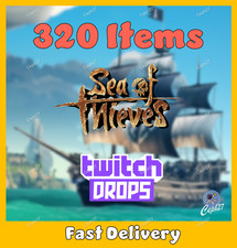Sea of Thieves Twitch Drops - 11x Ossidiana/GP/EWR/RMS... +1050k Oro - 320 Articoli