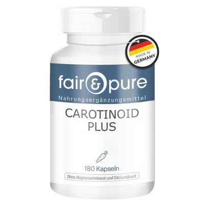 Carotinoid Komplex, 180 Kapseln, schluckfreundlich, mit Lutein, Lycopin und B... - Bild 1 von 4