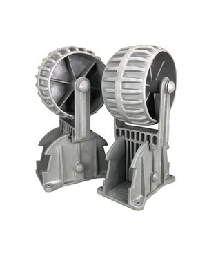 Pactrade Marine Flip-up Dinghy Wheels Pair | Inflatable Boat Launch Dolly Nylon