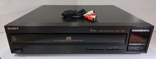 SONY CDP-C201 5 Disc Compact Disc CD Changer Tested WORKING NO REMOTE