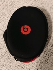 Beats by Dr. Dre Black/ Red Headphone Case Soft Zip Pouch