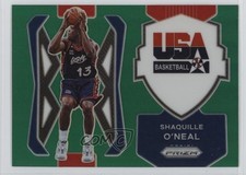2021-22 Panini Prizm USA Basketball Green Prizm Shaquille O'Neal #10 HOF 1oq0