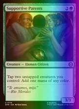 MTG Magic the Gathering Supportive Parents (119/314) Marvel's Spider-Man NM FOIL