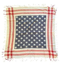MUDD Scarf Wrap Shawl Patriotic Flag Stars Americana New
