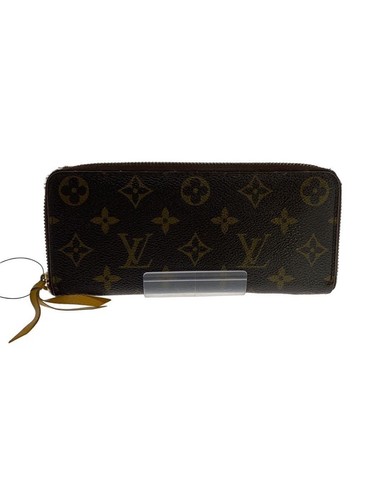 Louis Vuitton Long Wallet Portefeuille Clemence Monogram Canvas PVC BRW Used