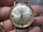 VINTAGE OMEGA SEAMASTER DEVILLE LUGS GOLDFILLED CASE MENS RUNNING WRISTWATCH