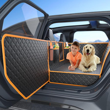 Dog Seat Cover for Back Seat, Hard Bottom Back Seat Extender, 100 Waterproof 