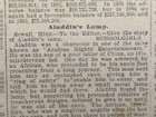 OCT 12, 1896 NEWSPAPER PG #2742- THE STORY OF ALADDIN'S LAMP- AFRICAN MAGICIAN  — photo 1