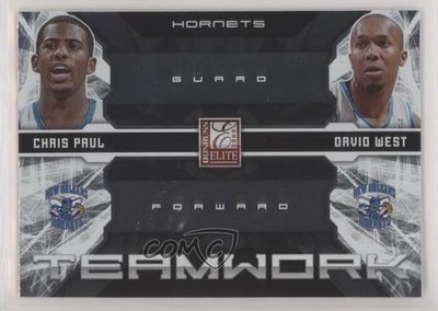 2009-10 Donruss Elite Teamwork Combos Chris Paul David West #19 0g27