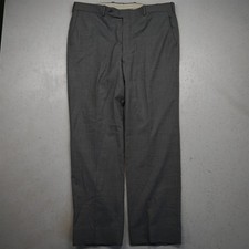 Tom James 36x32 Gray Wool Flat Front Straight Dress Mens Pants