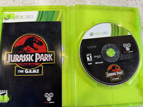 JURASSIC PARK THE GAME X-BOX XBOX 360 GAME DISC, MANUAL AND CASE NES HQ