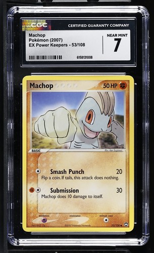 Machop graded CGC 7 for sale on eBay