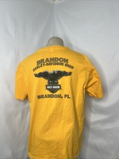 Vintage Yellow Harley Davidson shirt XL Made In USA 100% Cotton
