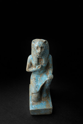 Rare Ancient Egyptian Kneeling Lioness Statue Sekhmet Stone Sculpture Art