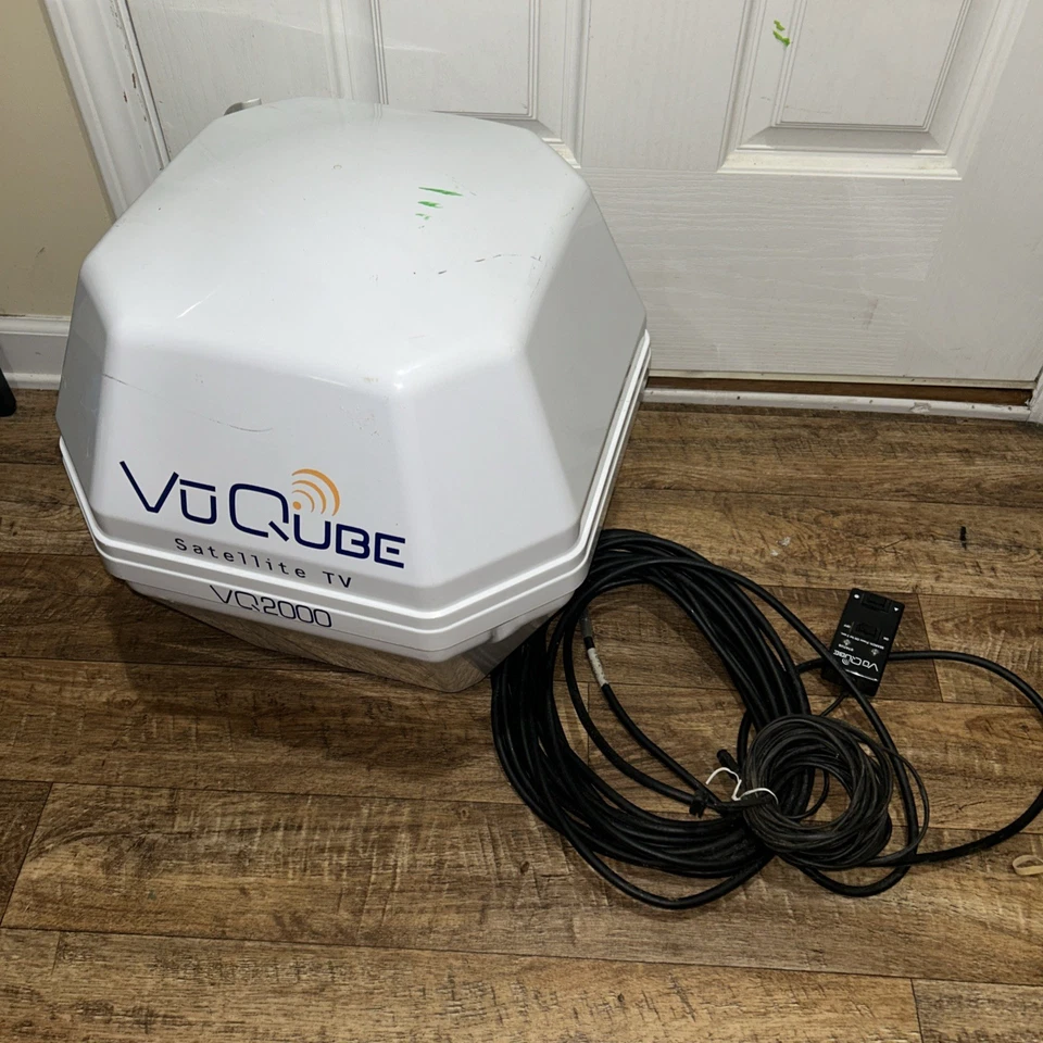 (VuQube) FLEX VQ2000 tragbare automatische Wohnmobil Camper Satellitenantenne TV UNGETESTET