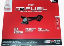 Milwaukee 2880-21F M18 FUEL 18V 5" Grinder With Red Lithium Forge XC6.0 Kit
