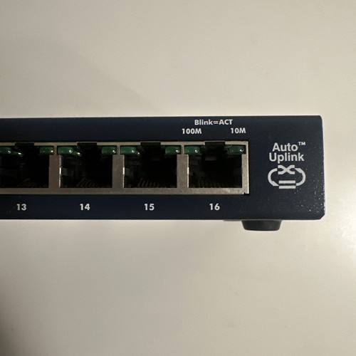 NETGEAR ProSafe 16-Port Auto 10/100 Mbps Ethernet Switch FS116 - Now Power Cable - Picture 5 of 9