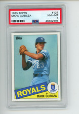 1985 Topps Mark Gubicza #127 Kansas City Royals PSA 8 NM-MT
