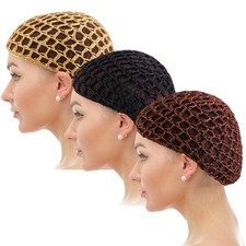 Mesh Hair Net Crochet Cap Fishnet Hairnet Hair net Snood Sleeping Night Cover