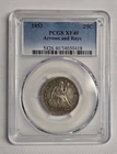 1853 Arrows & Rays Seated Liberty Quarter PCGS XF40