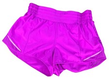 Lululemon Sz 8 HOTTY HOT SHORT  Pink Run Train Gym 2 In Inseam