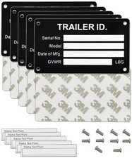 Blank Aluminum ID Plates - Metal Serial Number Tags, Equipment Data Compliance