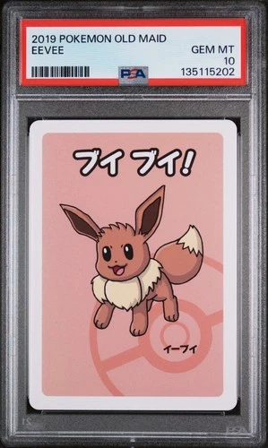 2019 POKEMON OLD MAID EEVEE PSA 10