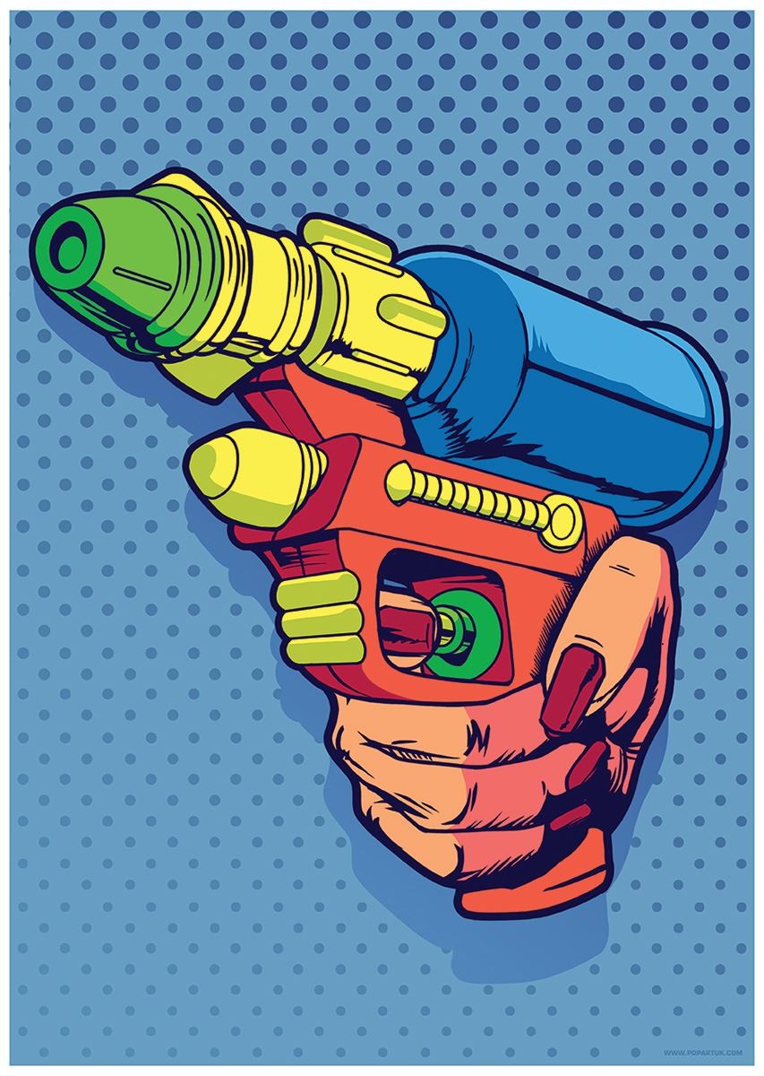 Feminist Water Pistol Mini Poster
