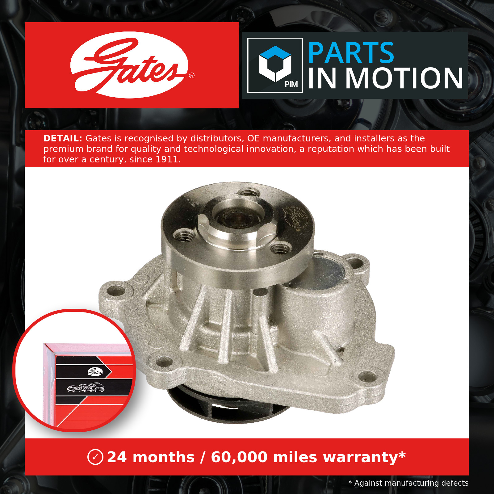 2x ✅Fits GATES WP0144 WATER PUMP ⭐UK Seller⭐ - Image 10