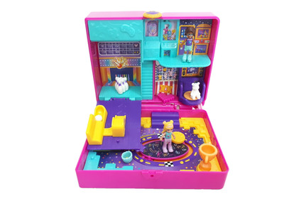 Polly Pocket Race & Rock Arcade Compact Gaming Theme Kids Playset - 2021 Mattel