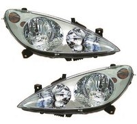Scheinwerfer Set FüR Peugeot 307 2000-2005 H1 H7 LWR Stellmotor Halogen