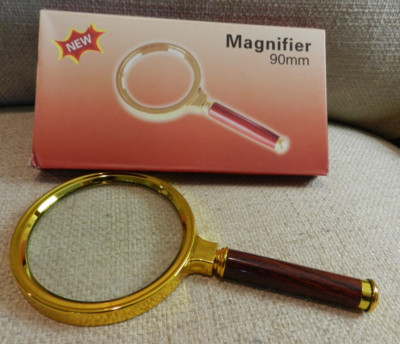 90mm Handheld 20X Magnifying Magnifier Glass