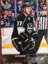 2015-16 UD Hockey Series 1 Nick Shore #216 Young Guns Pack Fresh