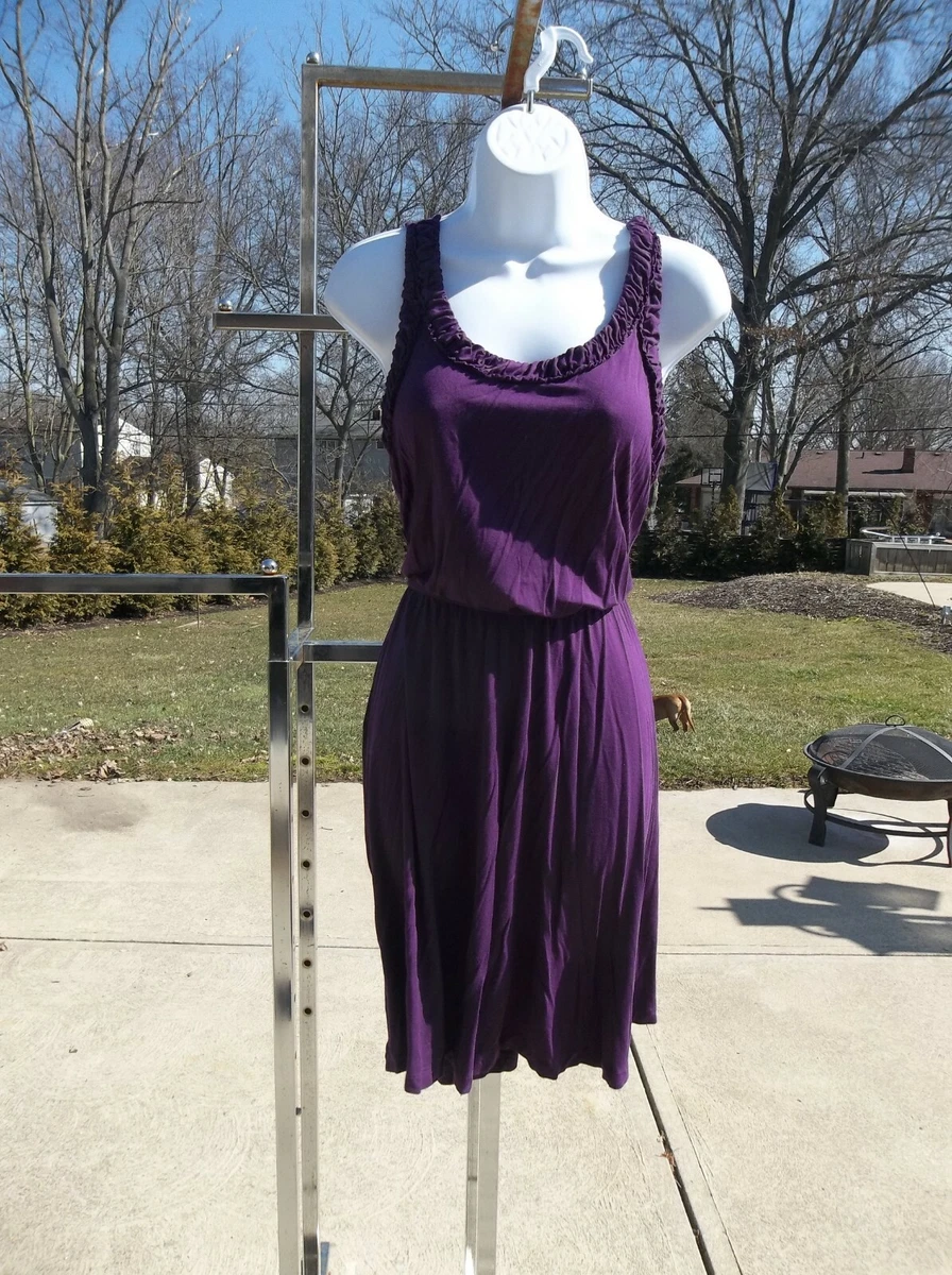 NWOT ANN TAYLOR LOFT CUTE PLUM/PURPLE DRESS M | eBay