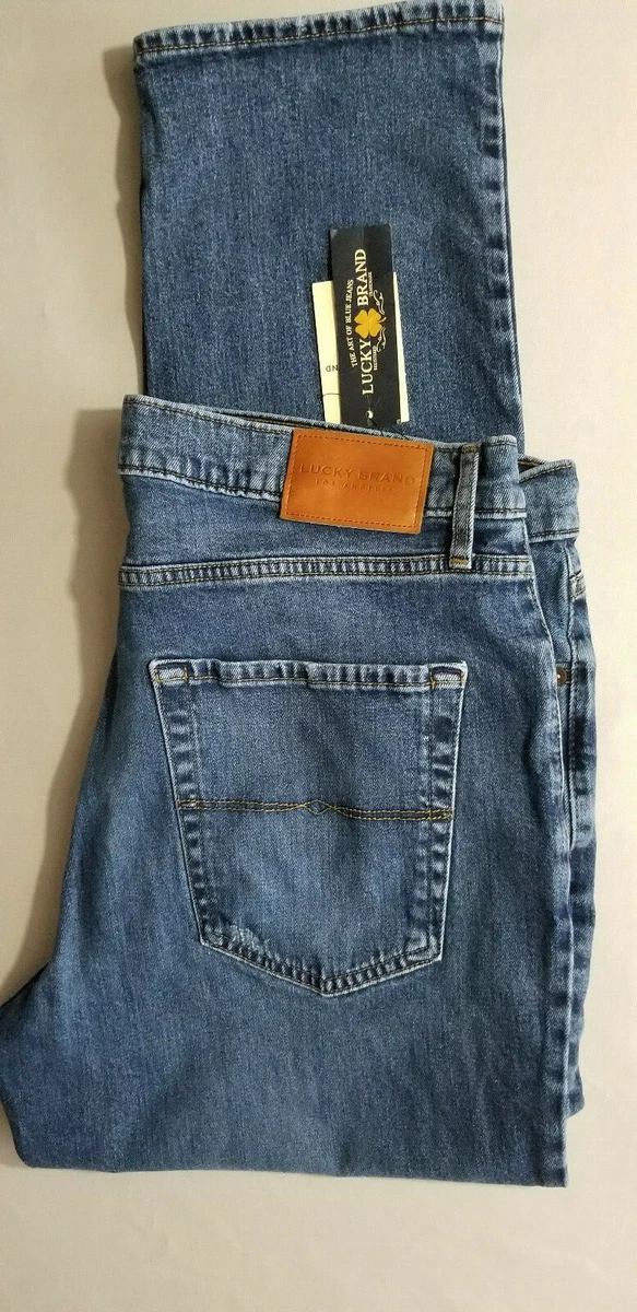 LUCKY BRAND Men 410 Athletic Fit Stretch Cotton Denim Jean - 36x30 Med Blue  7MP